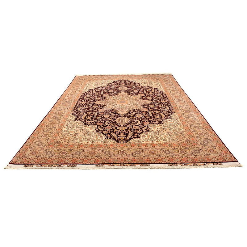 Tabriz - 50 Raj Koberec 250x356cm - Perský koberec - světle hnědá