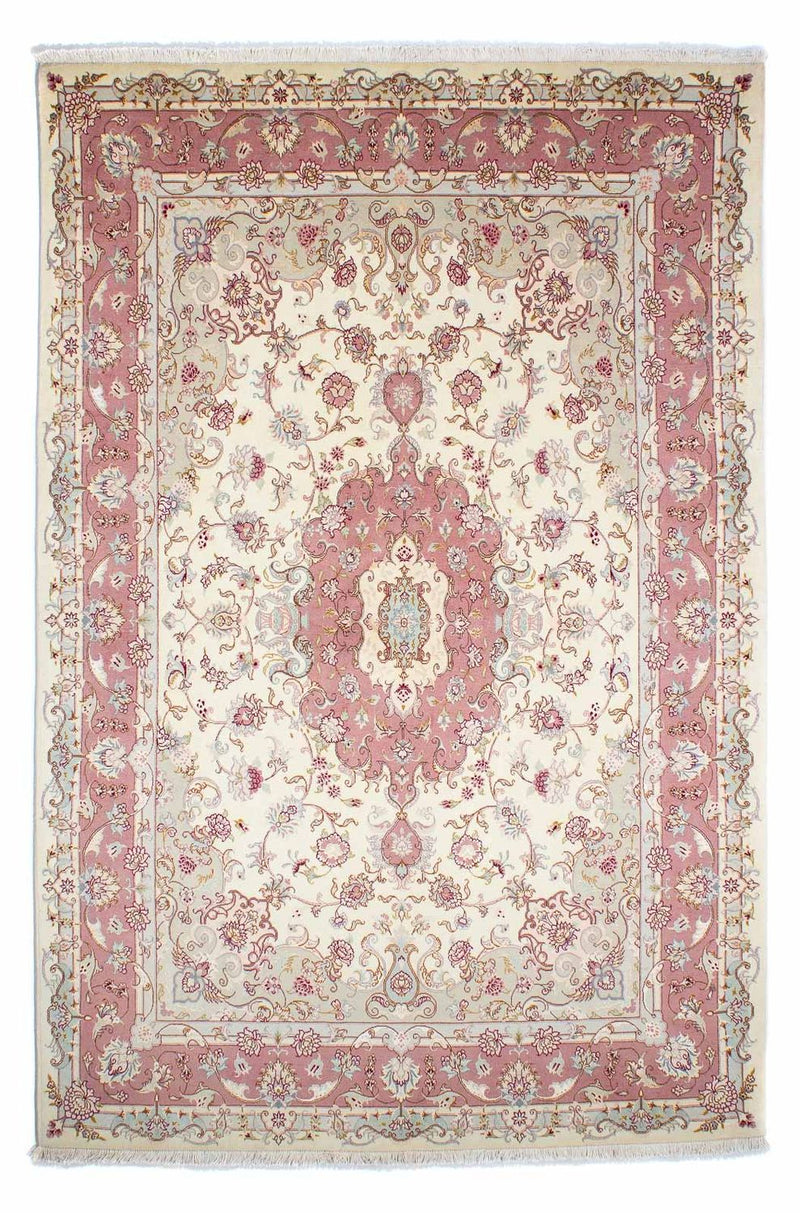 Tabriz - 50 Raj Koberec 165x248cm - Perský koberec - béžová
