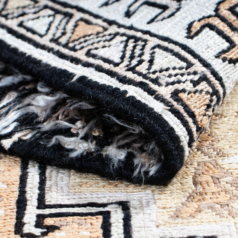 Hedvábný kilim Koberec 71x95cm - béžová