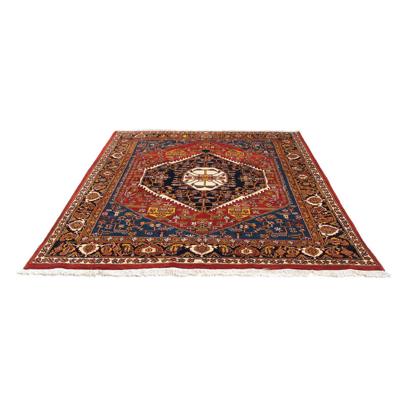 Gabbeh Koberec - Kashkuli Perský - 200 x 180 cm - tmavě červená