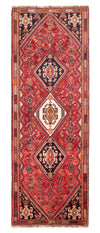 Shiraz Koberec 97x266cm - Perský koberec - Běhoun / Červená / 97 x 266 cm Běhoun