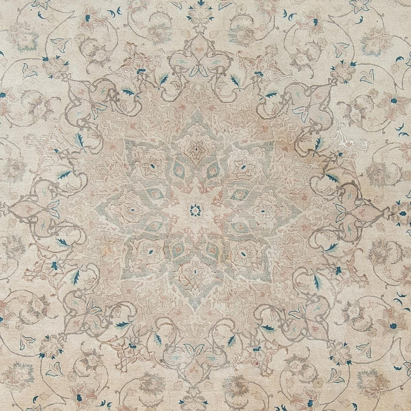 Tabriz - 50 Raj Koberec 285x285cm - Perský koberec - béžová