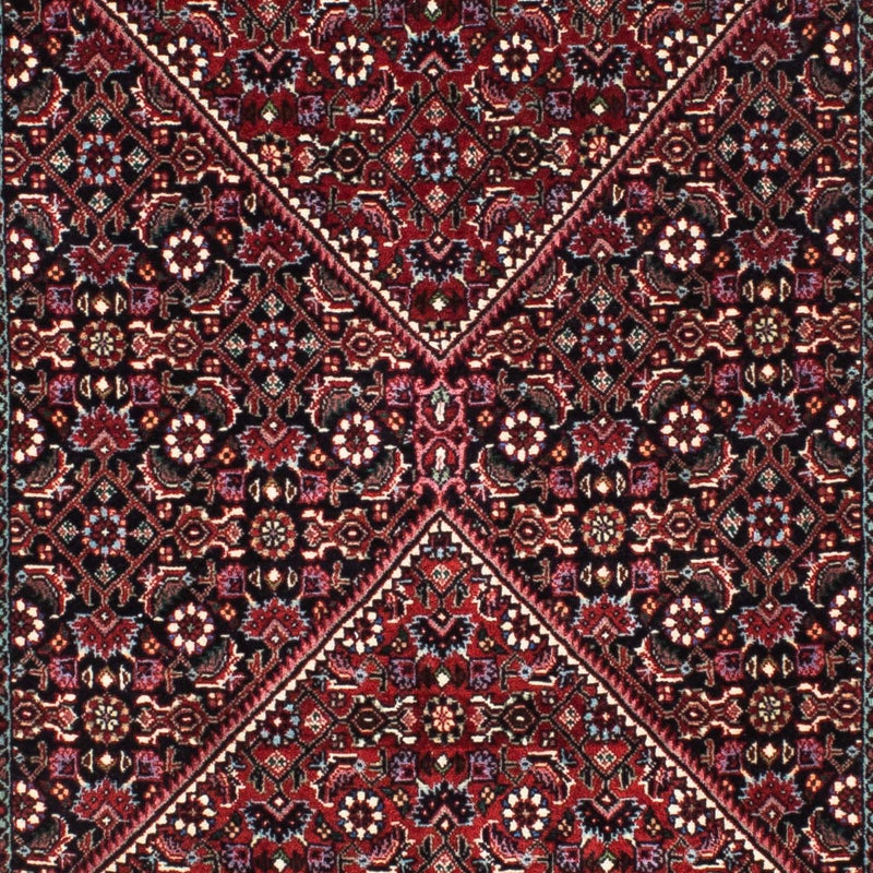 Bidjar Koberec 74x198cm - Perský koberec - tmavě červená