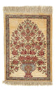 Qom hedvábí Koberec 31x41cm - Perský koberec