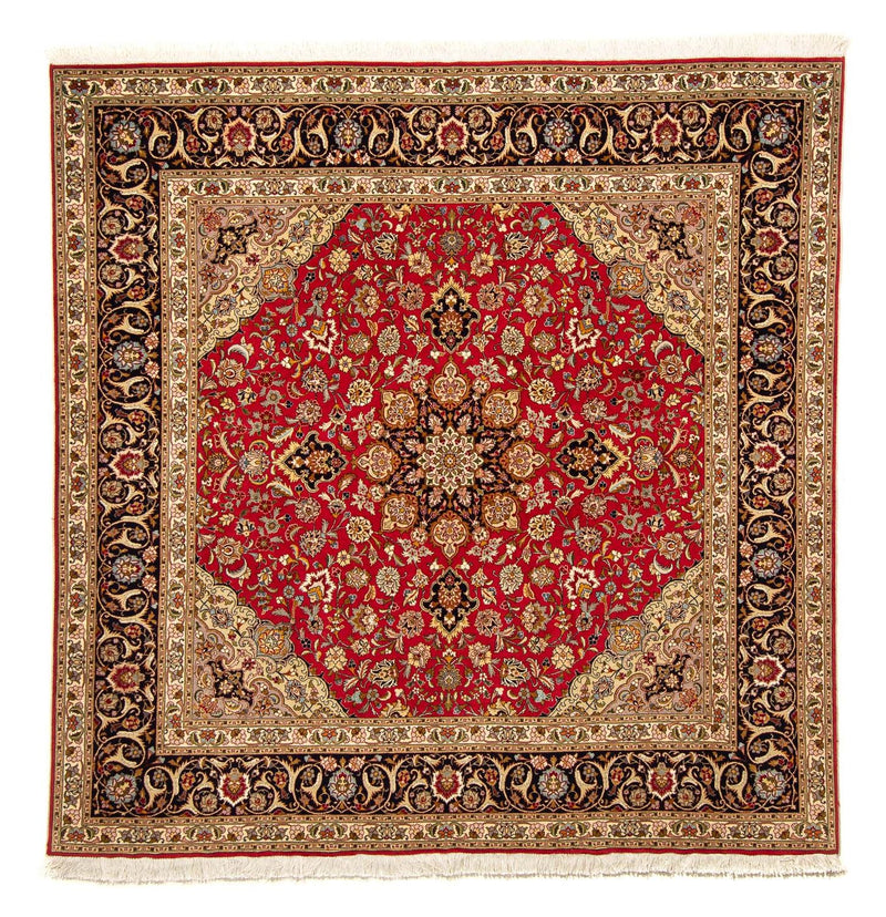 Tabriz - 50 Raj Koberec 203x203cm - Perský koberec - červená