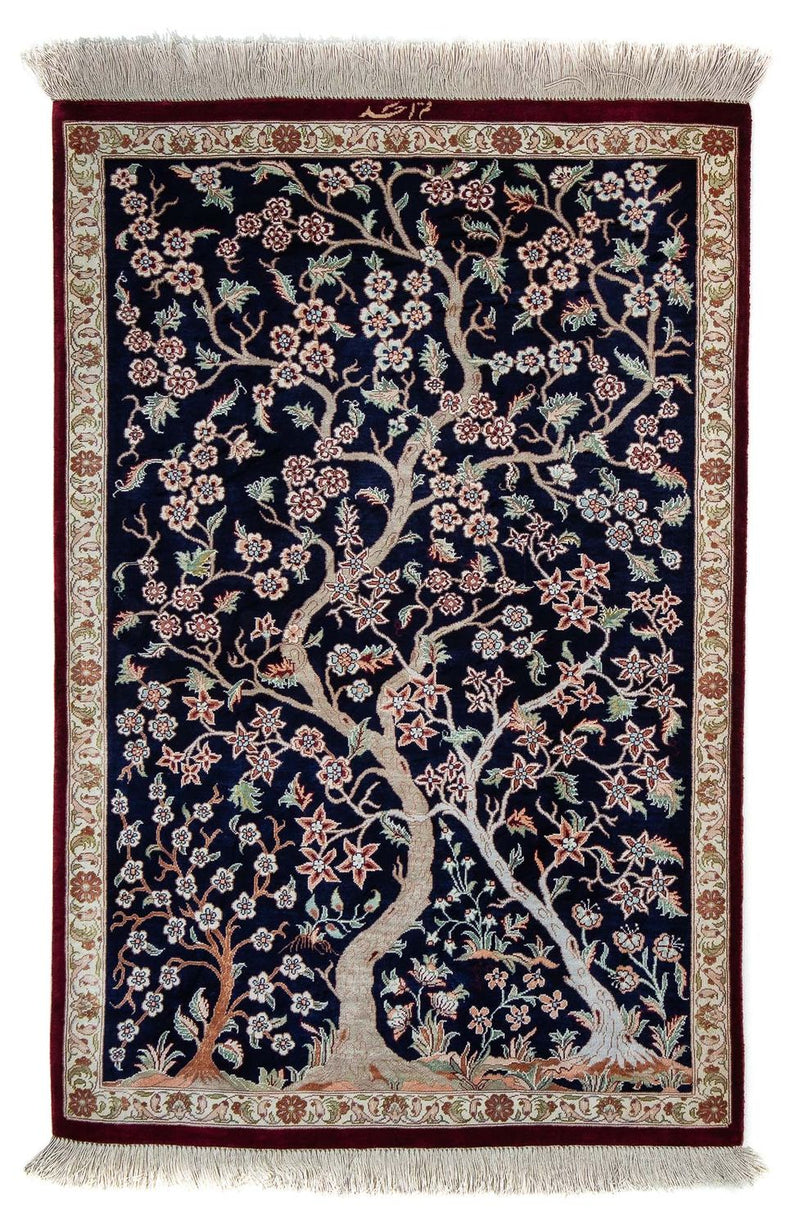 Qom Koberec 59x87cm - Perský koberec