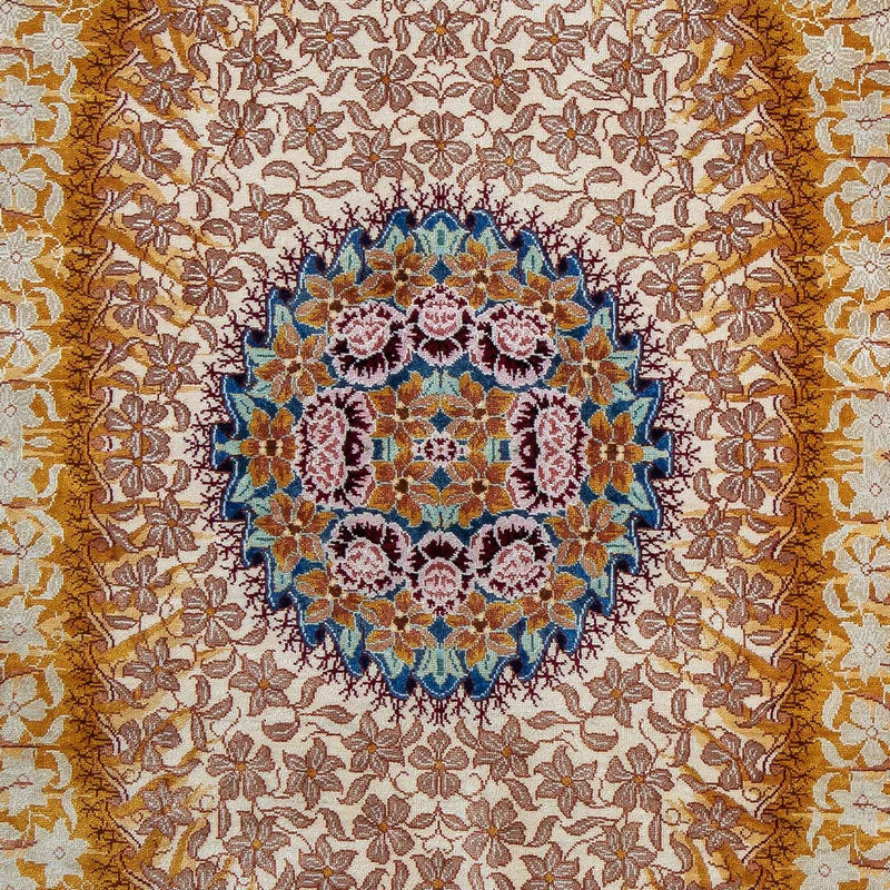 Qom hedvábí Koberec 60x93cm - Perský koberec