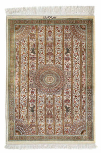 Qom Koberec 59x90cm - Perský koberec - béžová – product image
