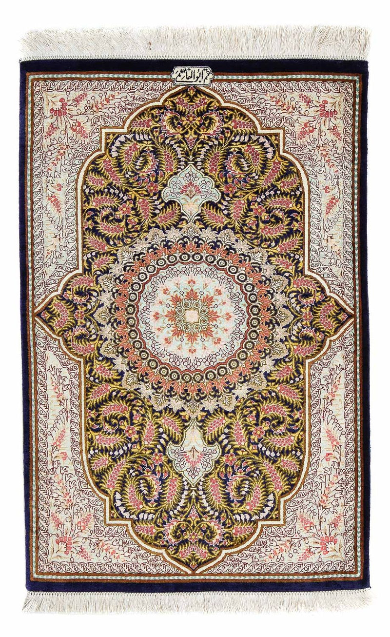 Qom Koberec 93x59cm - Perský koberec