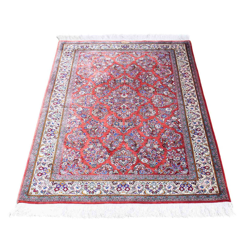 Qom Koberec 77x134cm - Perský koberec - červená