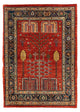 Gabbeh Koberec - Kashkuli Perský - 120 x 85 cm - tmavě červená