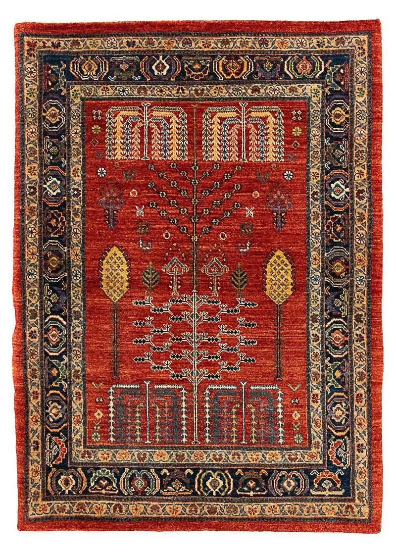 Gabbeh Koberec - Kashkuli Perský - 120 x 85 cm - tmavě červená