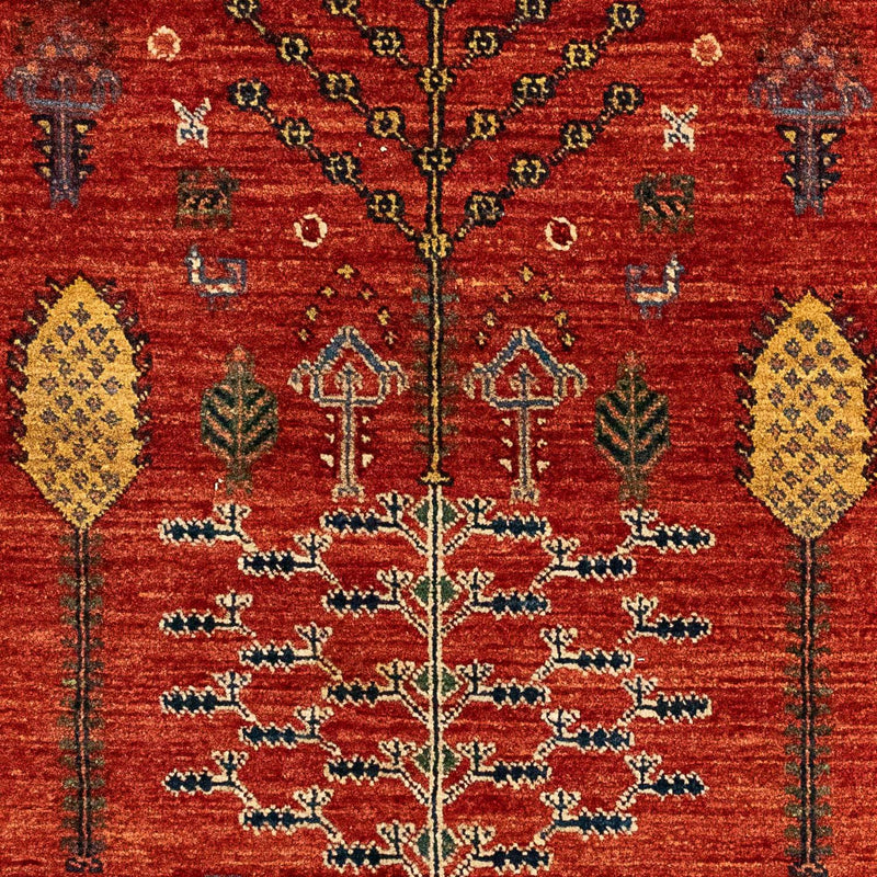 Gabbeh Koberec - Kashkuli Perský - 120 x 85 cm - tmavě červená