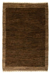Indo Gabbeh Koberec 58x90cm - Vlněný koberec - Obdélníkový / Tmavě hnědá / 58 x 90 cm Obdélníkový