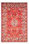 Shiraz Koberec 110x159cm - Perský koberec - Obdélníkový / Červená / 110 x 159 cm Obdélníkový