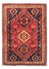 Shiraz Koberec 118x163cm - Perský koberec - Obdélníkový / Tmavě červená / 118 x 163 cm Obdélníkový