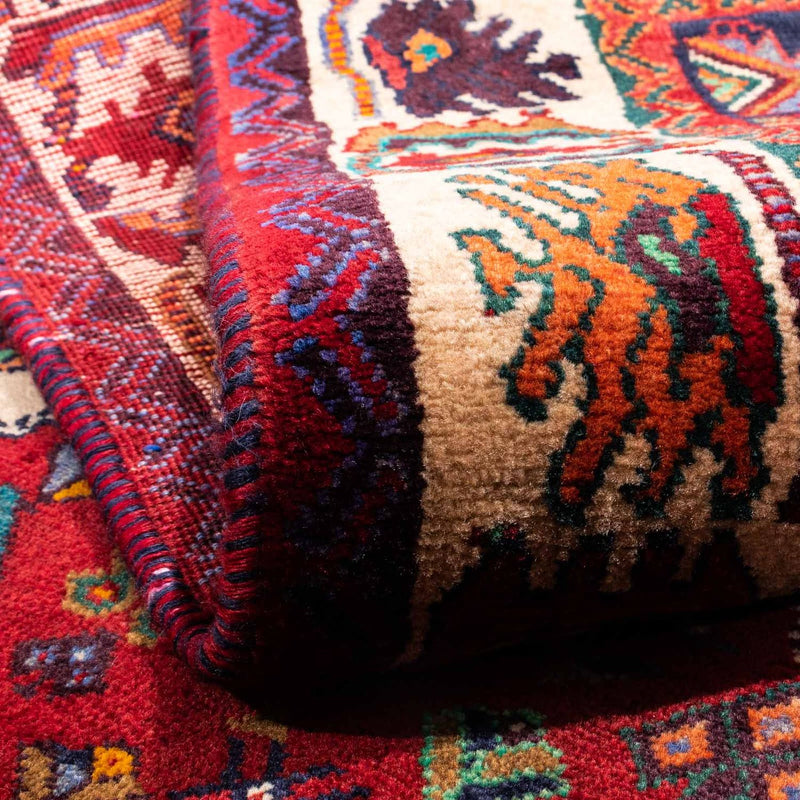 Perský koberec - Nomádský - 242 x 158 cm - tmavě červená