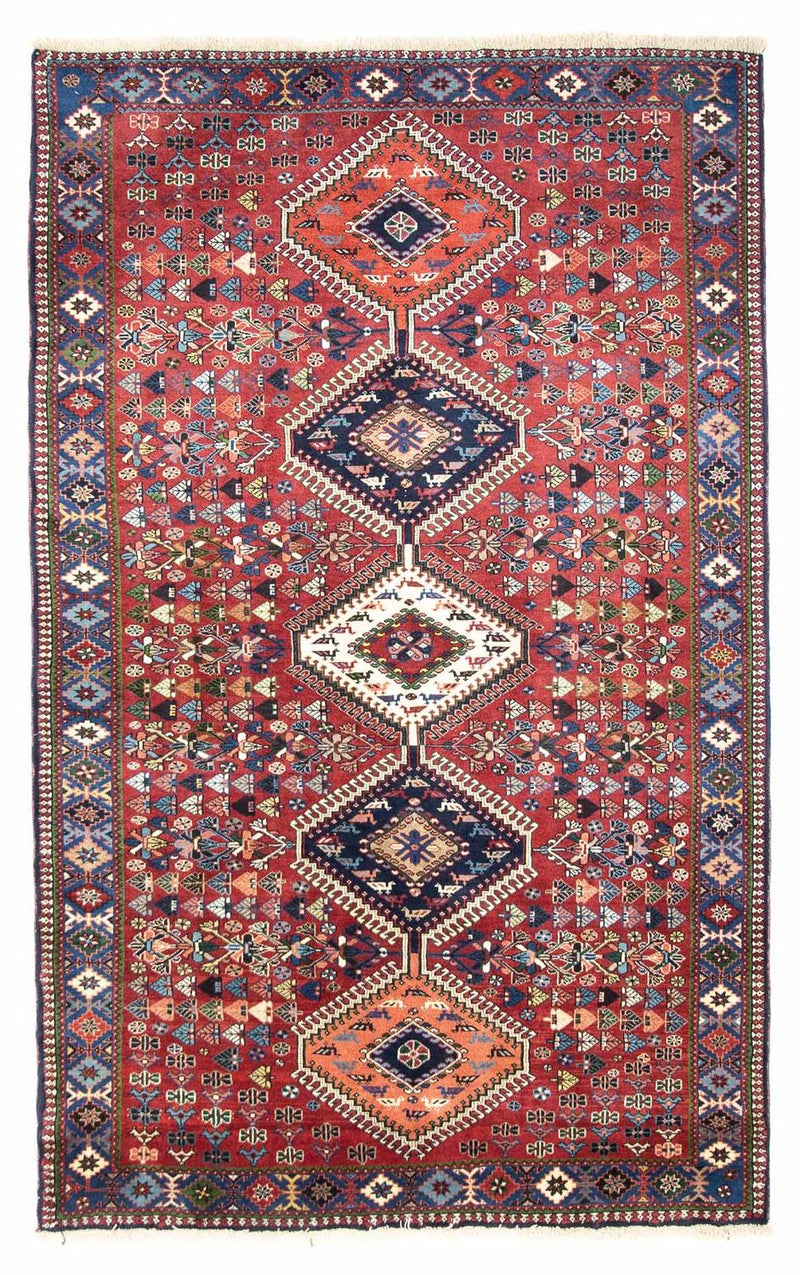 Yalameh Koberec 130x217cm - Perský koberec - tmavě červená