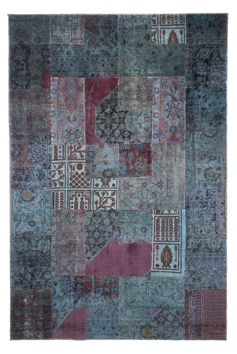 Patchworkový koberec 291x194cm - Perserteppich Wollteppich