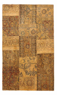 Patchworkový koberec 131x205cm - Perserteppich Wollteppich – product image