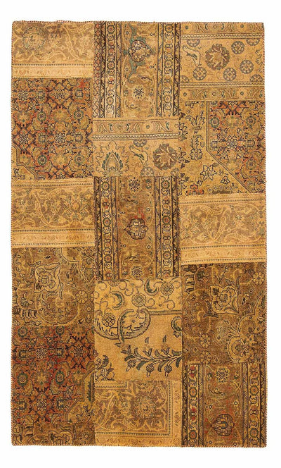 Patchworkový koberec 131x205cm - Perserteppich Wollteppich