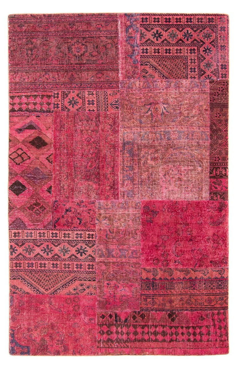 Patchworkový koberec 151x237cm - Perserteppich Wollteppich