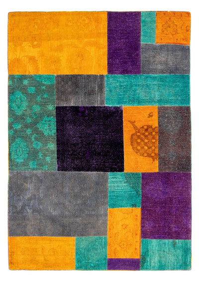 Patchworkový koberec 164x232cm - Perserteppich Wollteppich