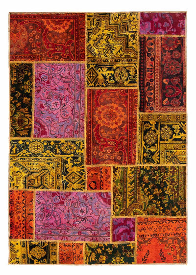 Patchworkový koberec 137x198cm - Perserteppich Wollteppich