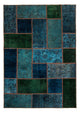 Patchworkový koberec 143x207cm - Perserteppich Wollteppich