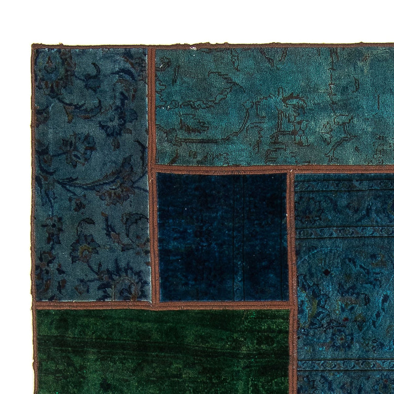 Patchworkový koberec 143x207cm - Perserteppich Wollteppich