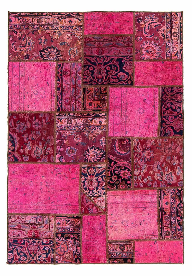 Patchworkový koberec 138x197cm - Perserteppich Wollteppich
