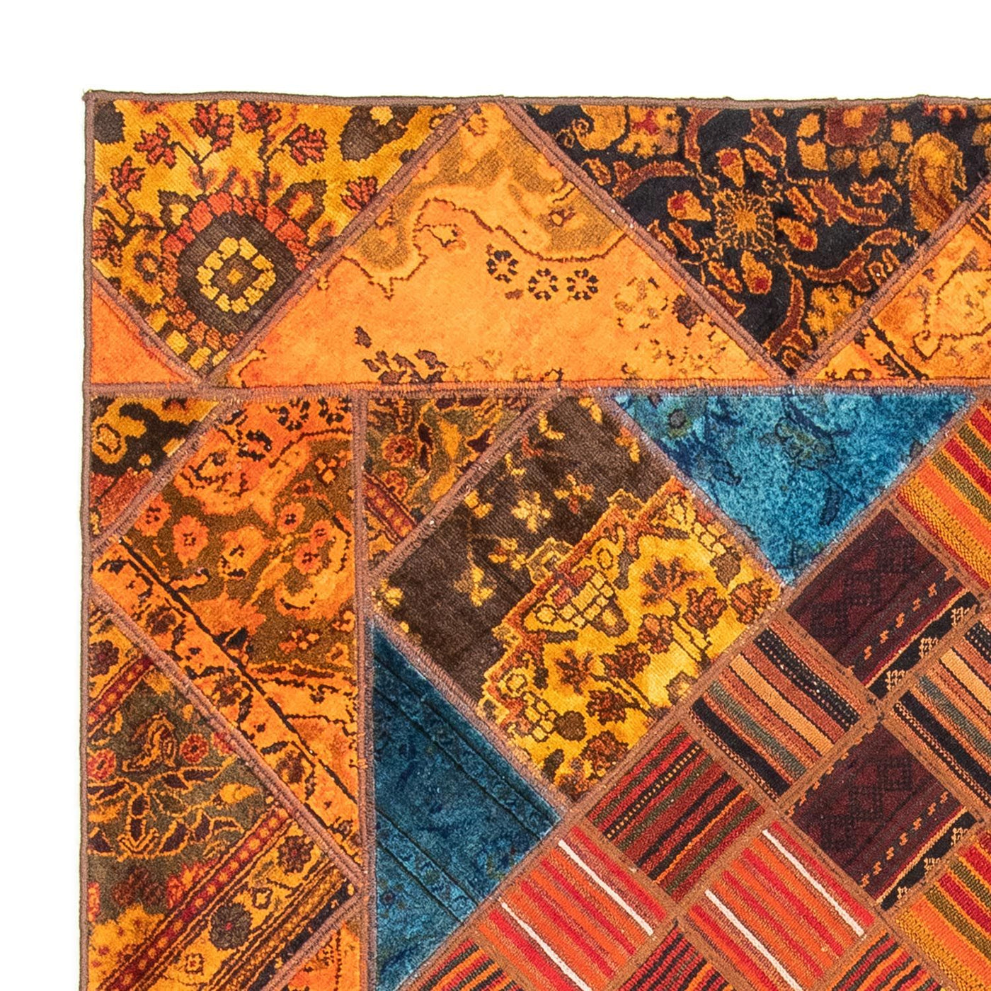 Patchworkový koberec 234x176cm - Perserteppich Wollteppich
