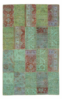 Patchworkový koberec 148x242cm - Vlněný koberec – product image