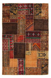 Patchworkový koberec 179x271cm - Vlněný koberec – product image