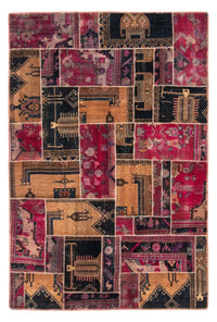 Patchworkový koberec 164x244cm - Perserteppich Wollteppich – product image