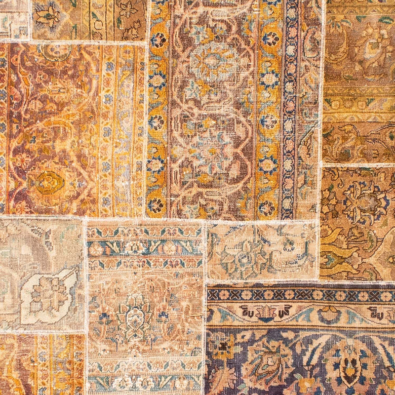 Patchworkový koberec 301x241cm - Perserteppich Wollteppich