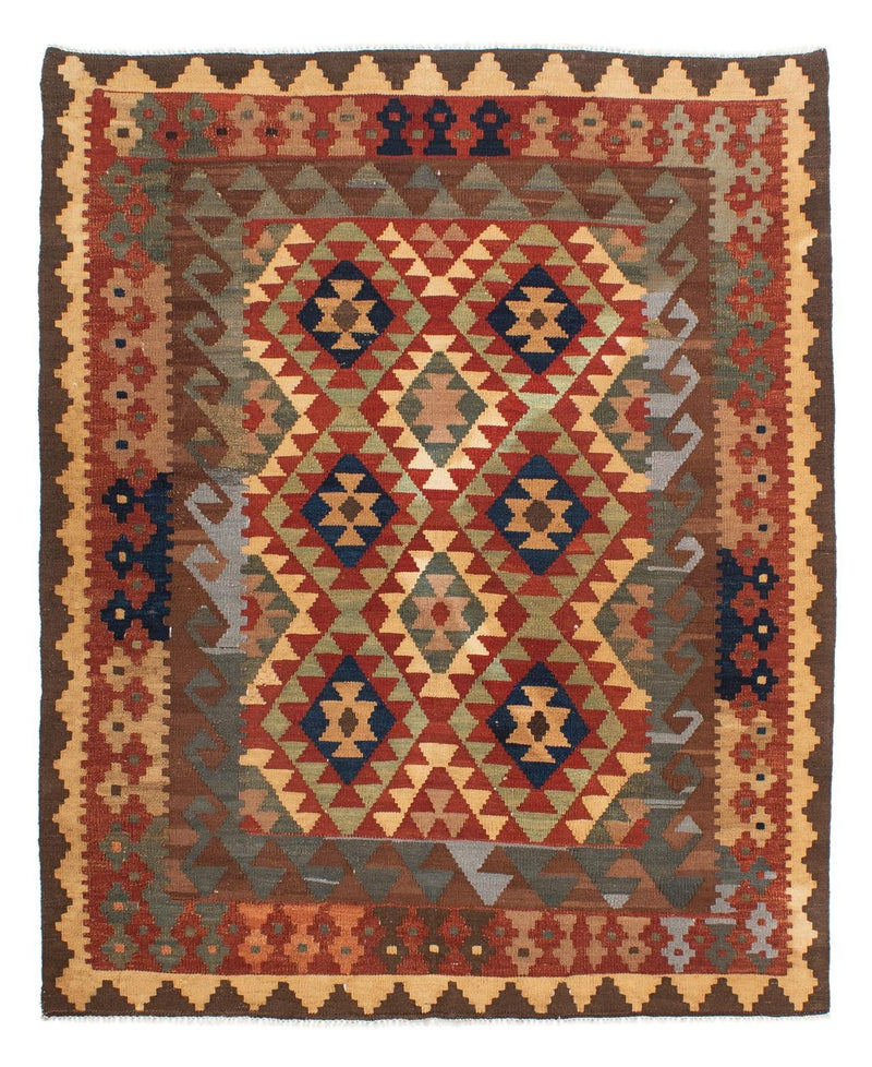Kilim Maimana Koberec 158x193cm - Vlněný koberec