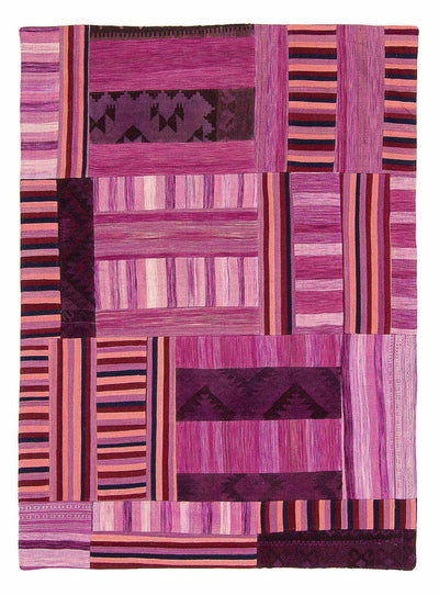 Patchworkový koberec 155x298cm - Vlněný koberec
