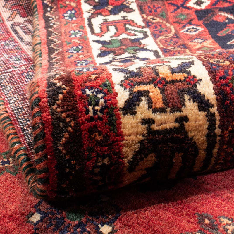 Shiraz Koberec 208x305cm - Perský koberec - tmavě červená