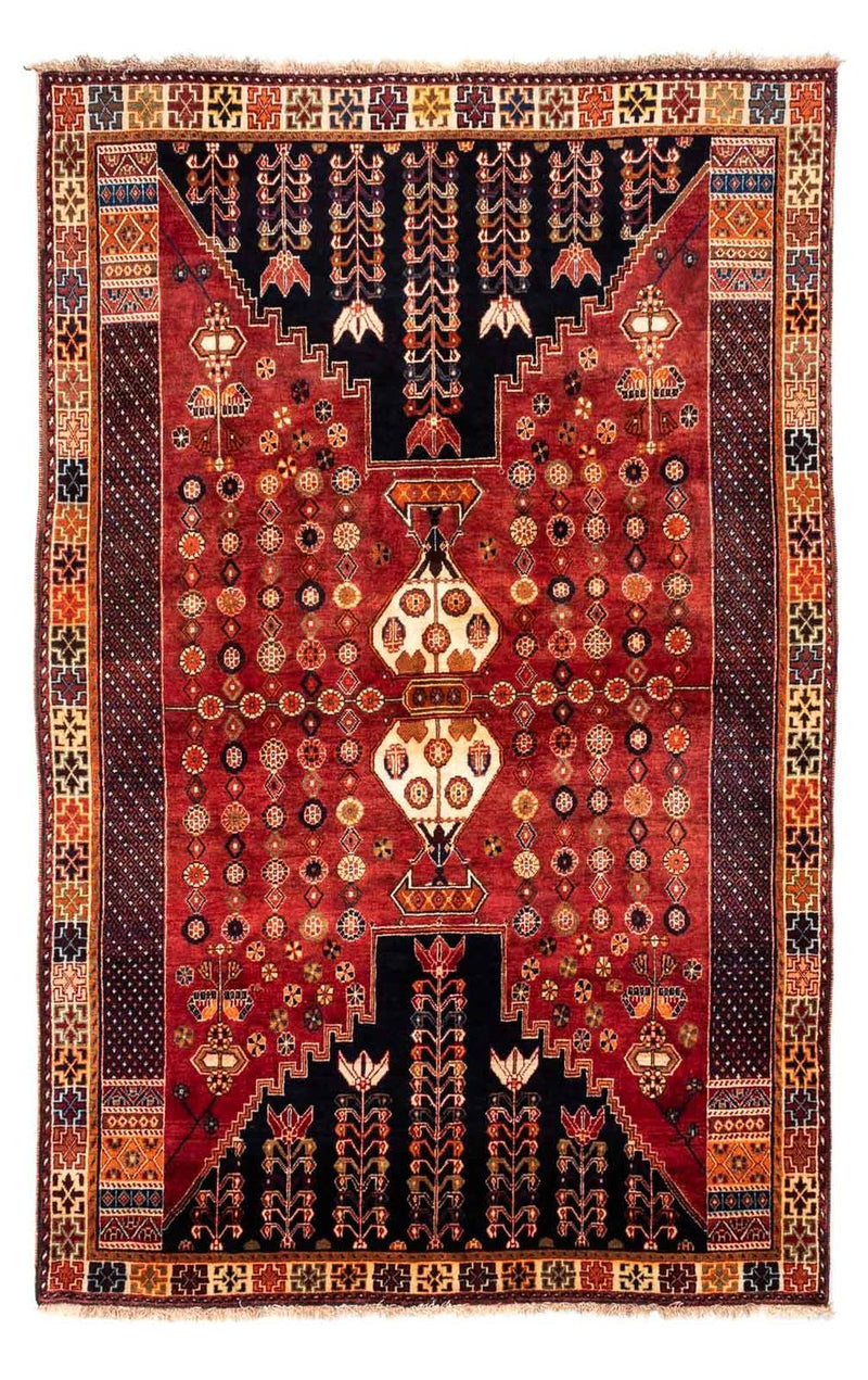 Shiraz Koberec 175x270cm - Perský koberec - tmavě červená