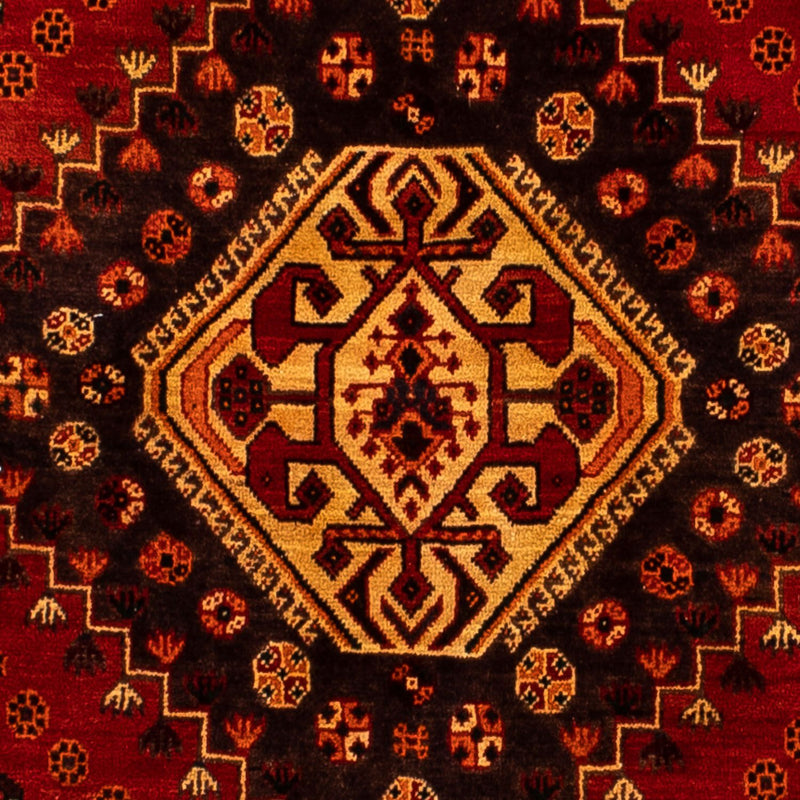 Shiraz Koberec 173x290cm - Perský koberec - tmavě červená
