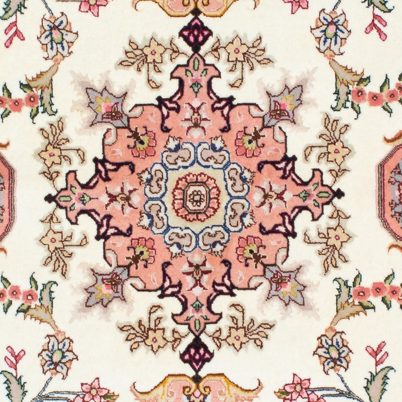 Runner Perský koberec - Tabríz - Královský - 215 x 81 cm - béžová