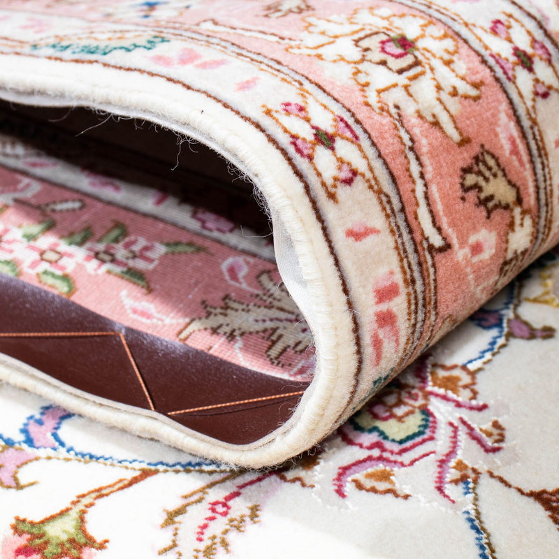 Runner Perský koberec - Tabríz - Královský - 215 x 81 cm - béžová