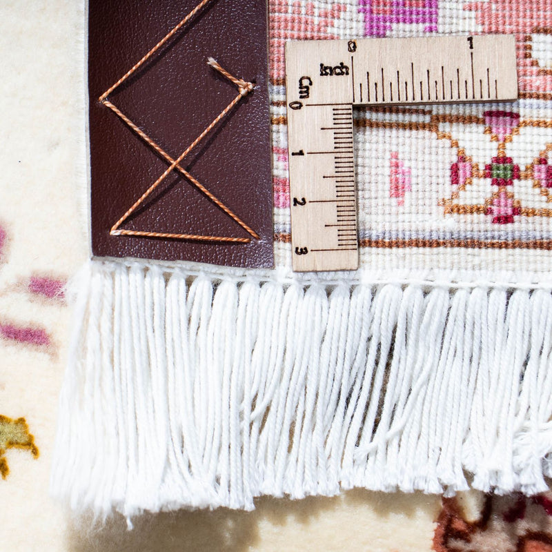 Runner Perský koberec - Tabríz - Královský - 215 x 81 cm - béžová