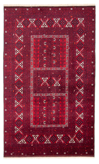 Turkamanský koberec 160x249cm - Perský koberec - tmavě červená – product image