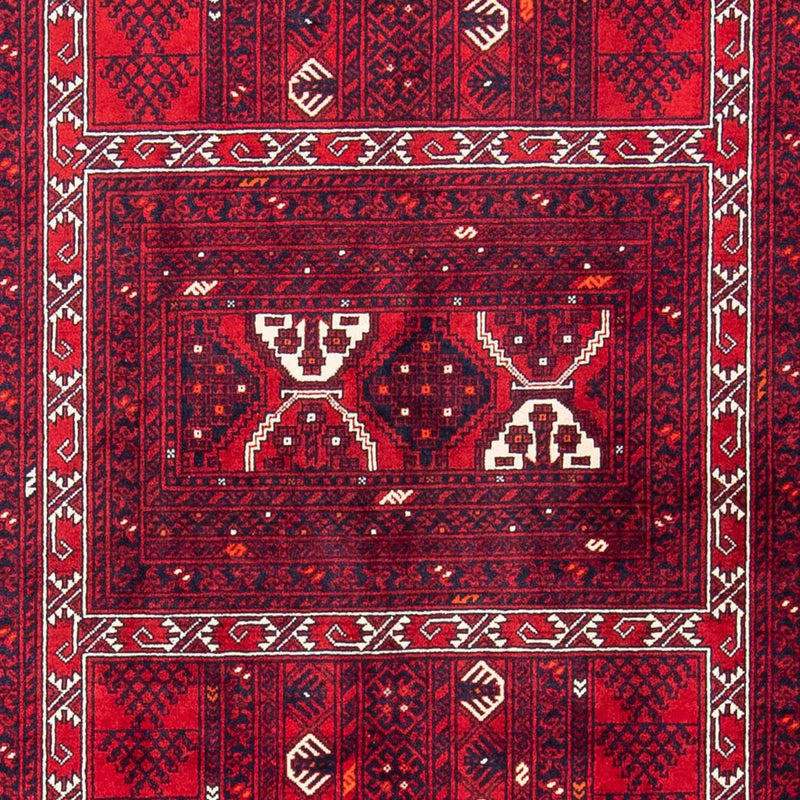 Turkamanský koberec 160x249cm - Perský koberec - tmavě červená