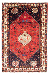 Shiraz Koberec 205x300cm - Perský koberec - tmavě červená – product image