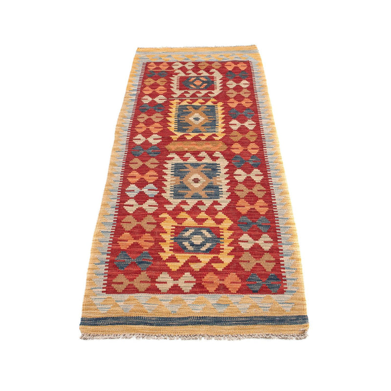 Kilim Maimana Koberec 214x63cm - Vlněný koberec