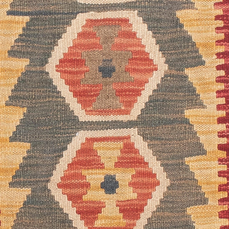 Kilim Maimana Koberec 211x63cm - Vlněný koberec