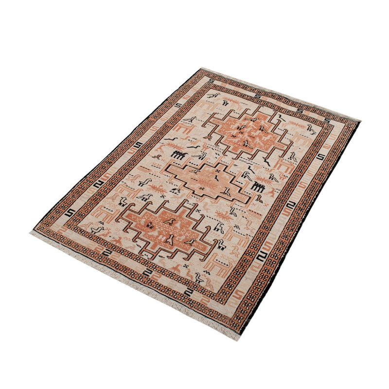 Hedvábný kilim Koberec 100x71cm